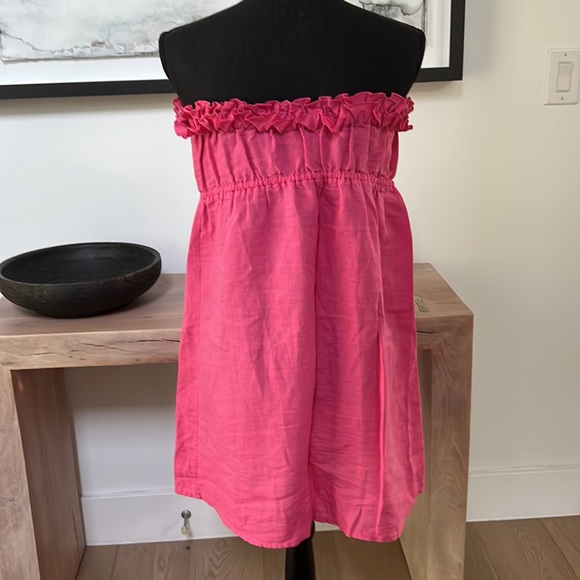 Vintage JCREW ruffled swim cover up Sz M, EUC - Picture 3 of 6